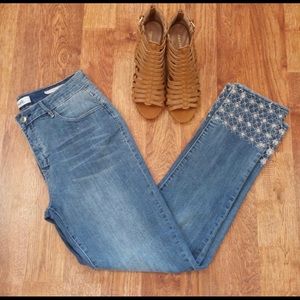 Angels Forever Young Signature Straight Crop Jeans